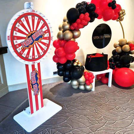 Birmingham supplier of Spin the Wheel Prize Wheel games