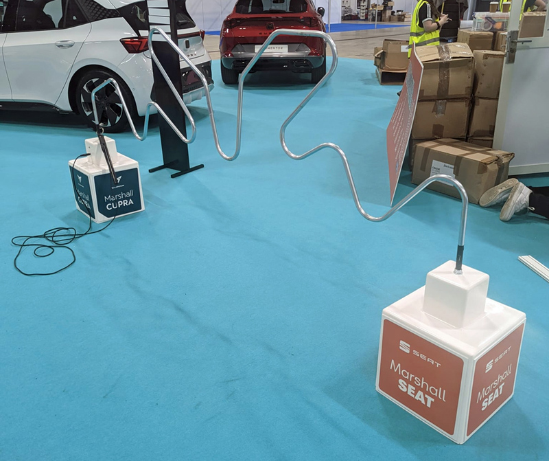 Branded Floor Standing Buzz Wire Game For Hire