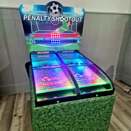 Football theme Roll a Ball Derby game for corporate events