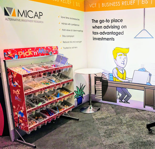 Sweet Stand on ICC Birmingham Exhibition Stand
