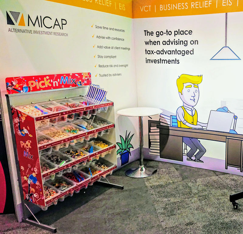 Pick and Mix Stand on ICC Birmingham Exhibition Stand