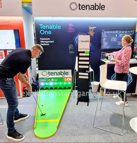 Golf game hire for trade stands and promotions Trade stand golf game hire