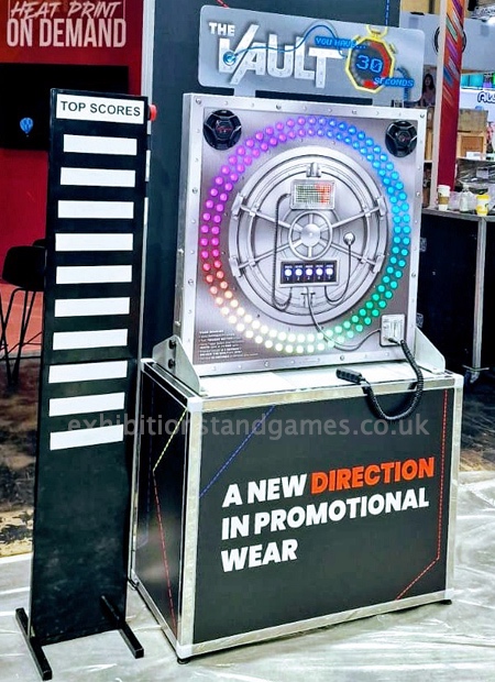 Custom branded Vaut game hire